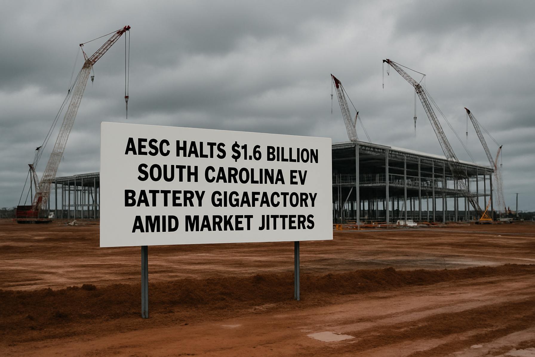 AESC Halts $1.6 Billion South Carolina EV Battery Gigafactory Amid Market Jitters